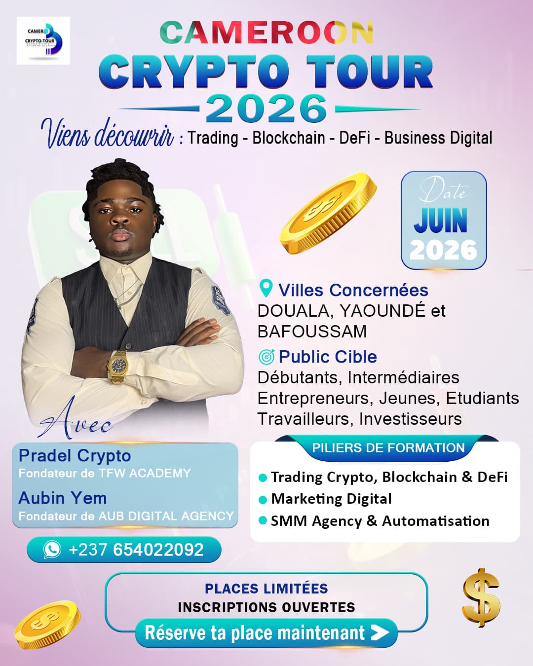 CAMER CRYPTO TOU 2026 DOUALA-VIP